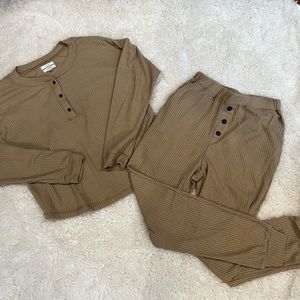 Waffle Knit Combo Set